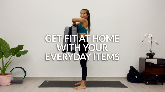 Workout from home 8 easy exercise routines using everyday objects