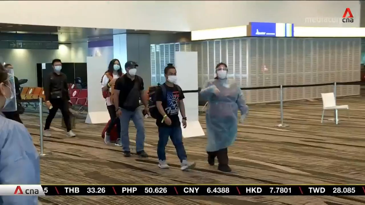 More than 2,400 travellers from 8 countries approved to enter Singapore  under new vaccinated travel lanes | Video